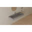 Lavabo de salle de bain mural en résine gris matte 47,2 "x 19,7" Badeloft WT-04-C-MGRY-138216682