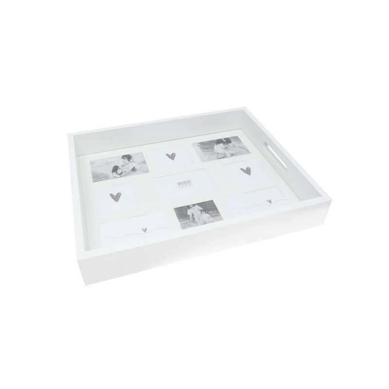 White MDF Picture Frame with Mat