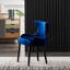 Ricky Modern Velvet Dining Chairs - Ergonomic Upholstered Curved Back with Solid Wooden Legs - Side Chair for Office Kitchen Living Room Dining Room-96021046-30344458