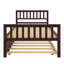 Structure de lit plateforme robuste avec lit gigogne extensible-1330119462
