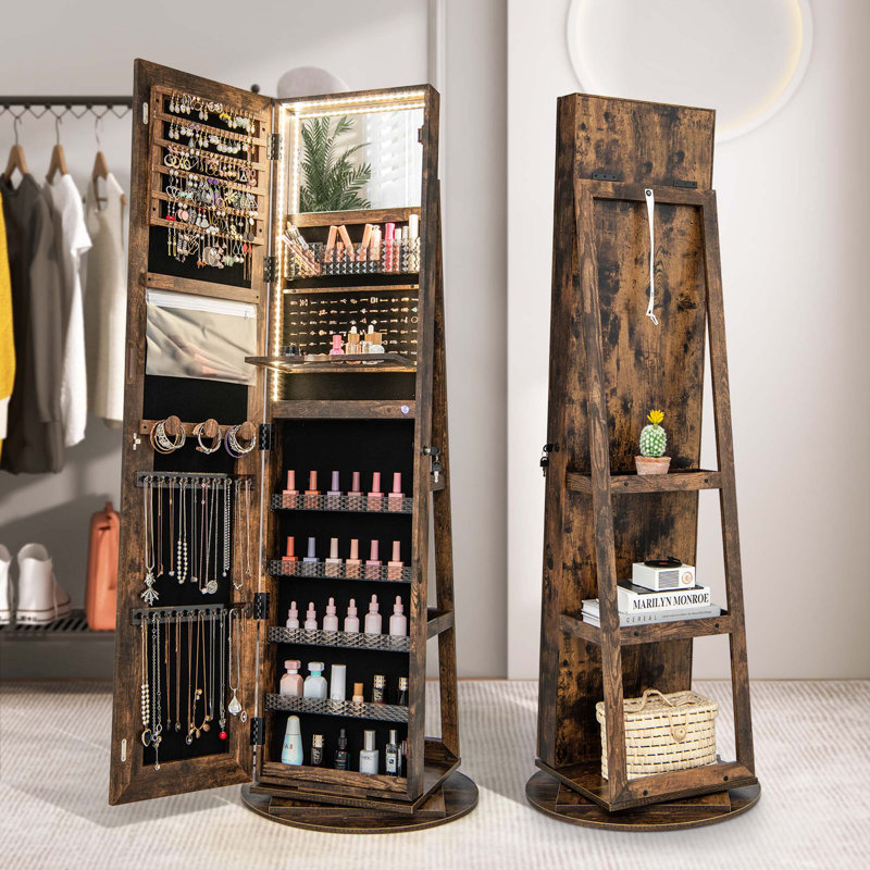Armoire à bijoux autoportante de 21,5 po de largeur Sondria