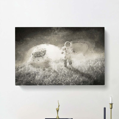 Space Travel In Abstract - Wrapped Canvas