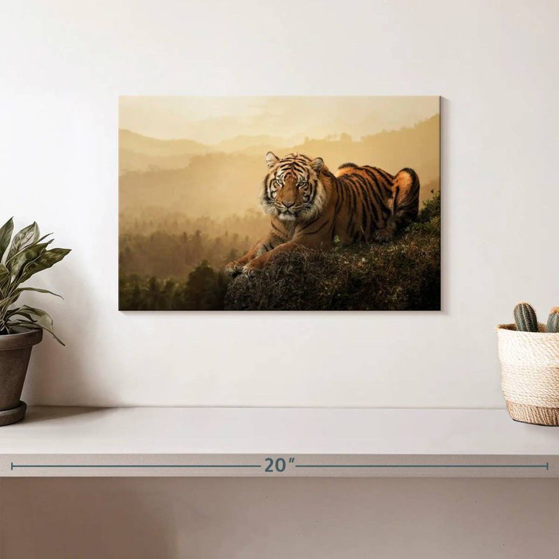 Tigre féroce de Sumatra, H 8 po x l 12 po