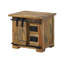 Railway 50cm W Solid Wood Bedside Table-106669835