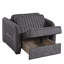 Fauteuil rembourré convertible avec rangement-1898395097