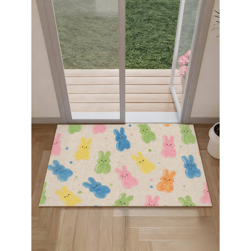 Tapis de bain coloré antidérapant 20 x 32 coloré pour la salle de bain et le vestibule