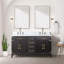 Meuble-lavabo double avec comptoir