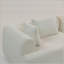 Canapé modulaire 2 pièces en mousse 2 pièces, canapé modulaire de 96 po avec coussins moelleux, accoudoirs arrondis contemporains, ensemble compressé