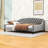 Upholstered Full Wood Daybed with Button Tufting and Center Legs-300789140