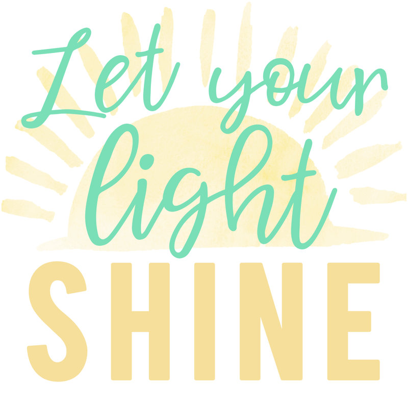 Let Light Shine - Wrapped Canvas Print, 30cm H x 30cm W