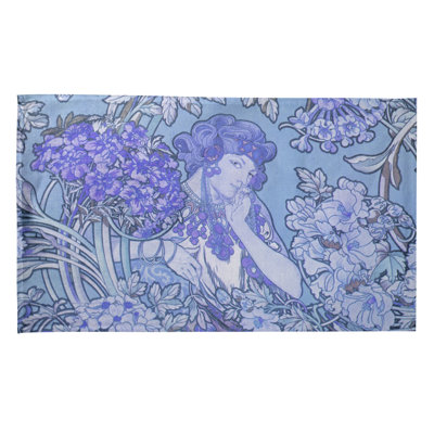 Serviette de thé à fleurs