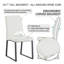 Ensemble de 2 chaises de bureau / salle à manger en polyuréthane de qualité supérieure avec mousse haute densité, pieds en fer robuste (peinture en aérosol) et plusieurs couleurs. Assemblage facile-1360030810-1360030809