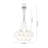 13-Light Dimmable Cluster Wavy Glass Chandelier