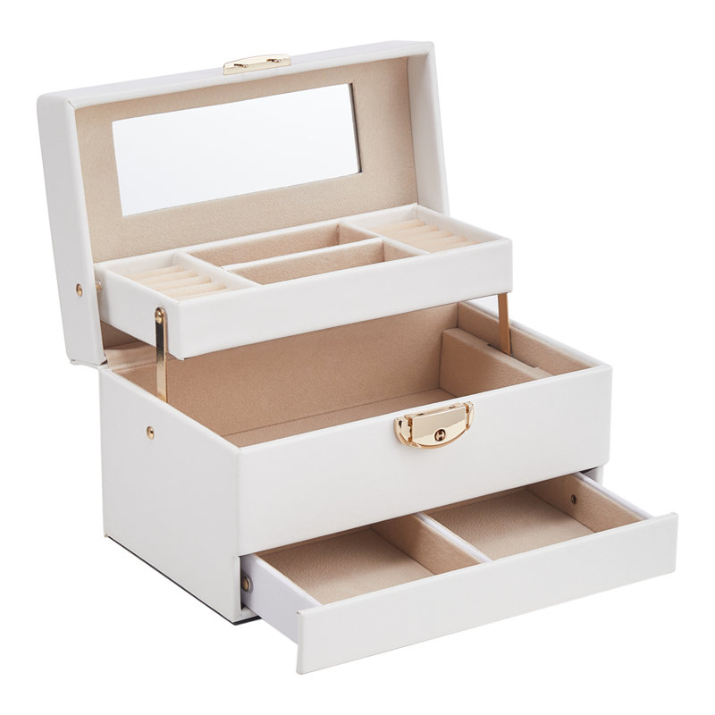 PU Leather Jewellery Box + Drawers