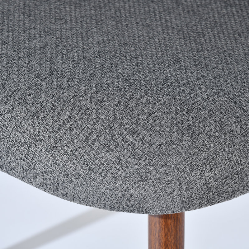 Ensemble de table de salle à manger 3 pièces 31,5 po avec 2 chaises rembourrées Maycel, Brun, Gris