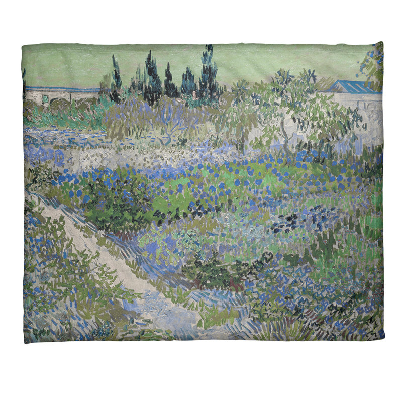  Jeté en laine Bluhender, Bleu