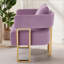 Fauteuil décoratif 1 place en velours, idéal pour le salon ou le bureau. Soutien optimal et design tendance.