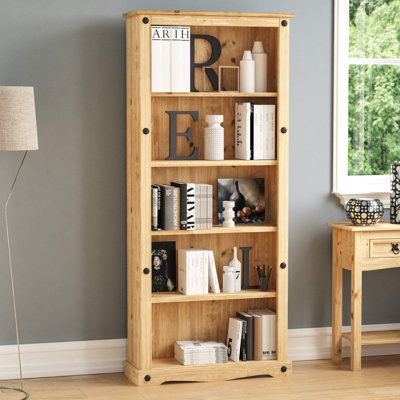 Ashvina 66.9cm H x 75cm W Solid Wood Standard Bookcase