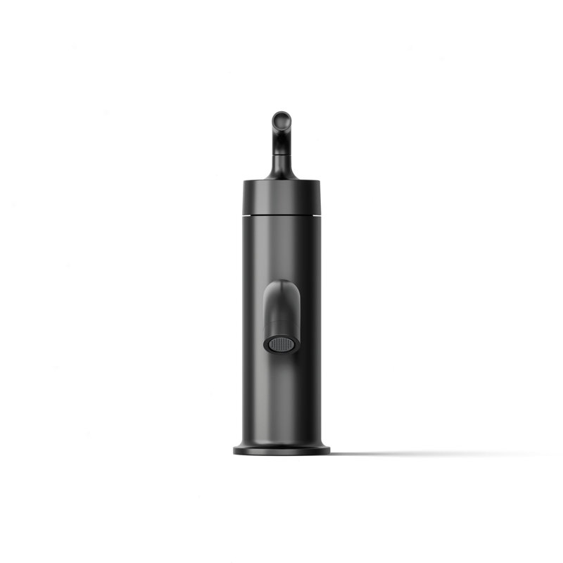 Purist® Single Hole Bathroom Faucet with Drain Assembly, Matte Black