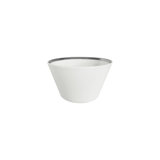 Platinum Edge Bone China Dining Bowl