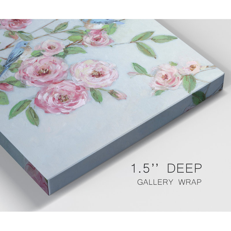 First Bloom I - Ensemble de 2 reproductions d'art sur toiles tendues, H 24 po x l 48 po x P 1 po