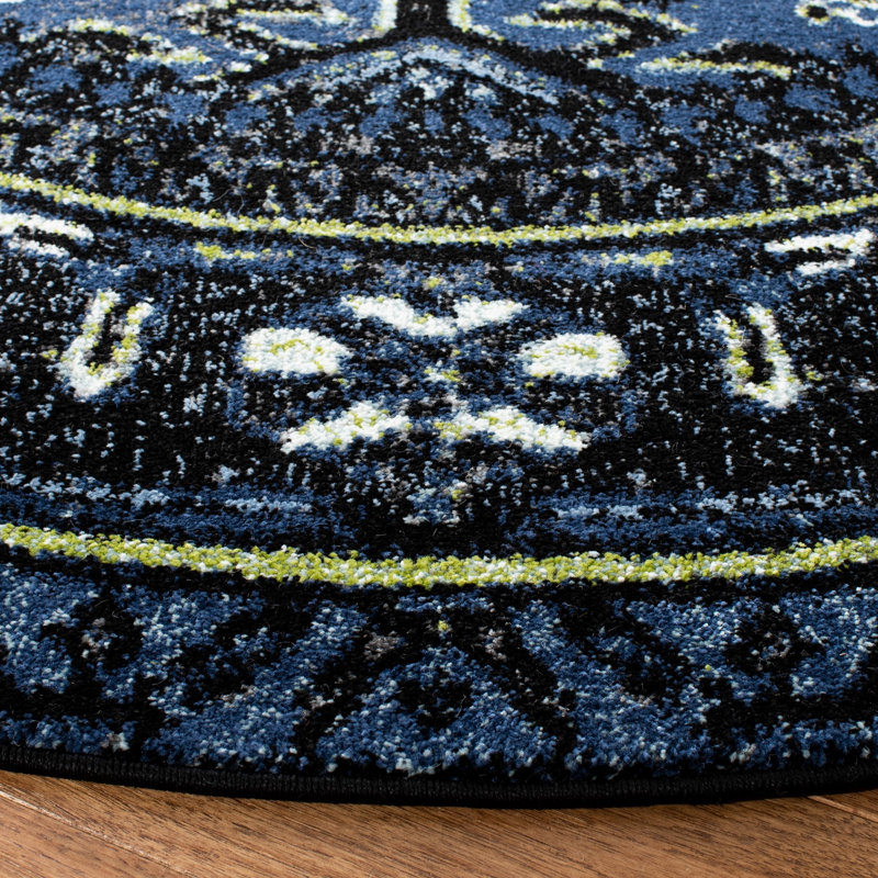 Canika Performance Oriental Rug, Round 5'3"