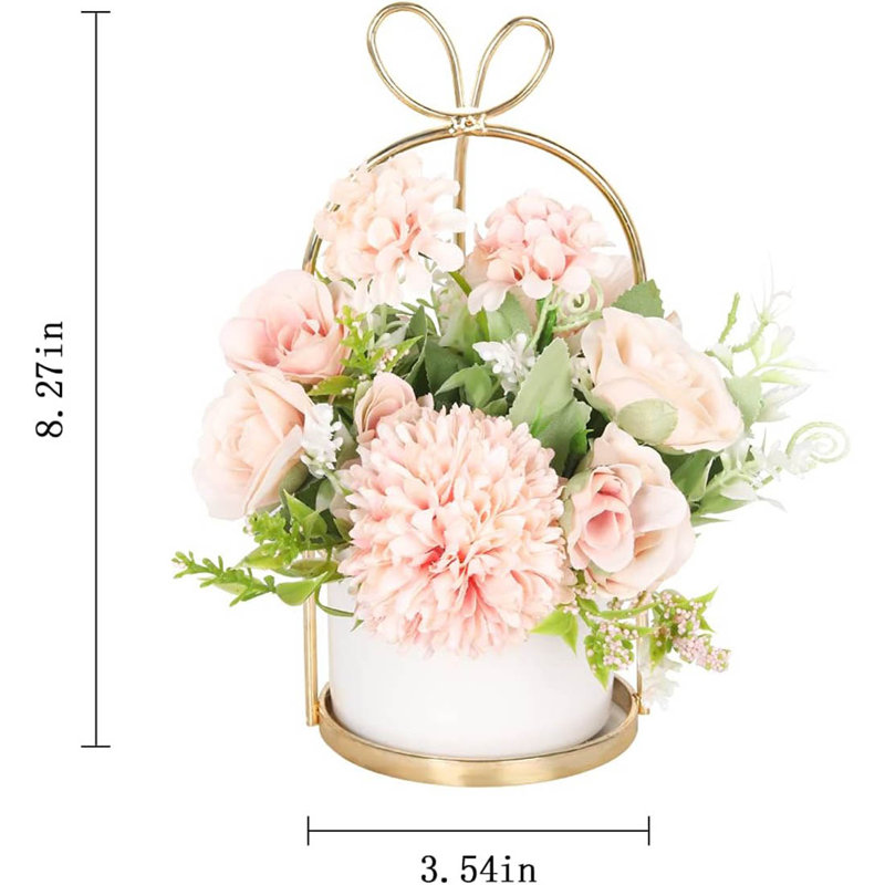 Arrangement in Vase, Pink