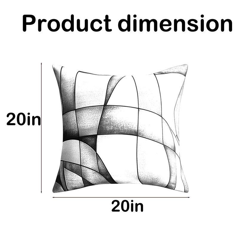 Modern Abstract Geometric Pillow