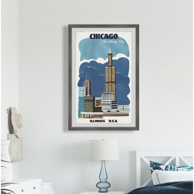 " Dominant Willis Tower " Painting Print