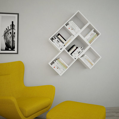 6 Piece Accent Shelf with Adjustable Shelves