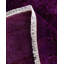 Tapis mauve / noir surteint de conception unique 6 pi 1 po x 6 pi 1 po Overdyed