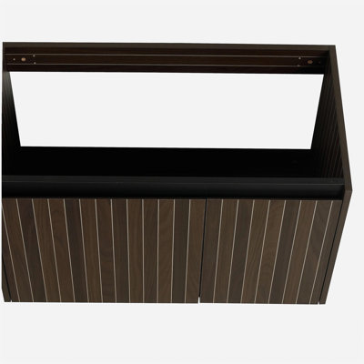 Armoire de salle de bain de 30 pouces avec lavabo, porte, installation suspendue, convient aux petites salles de bain