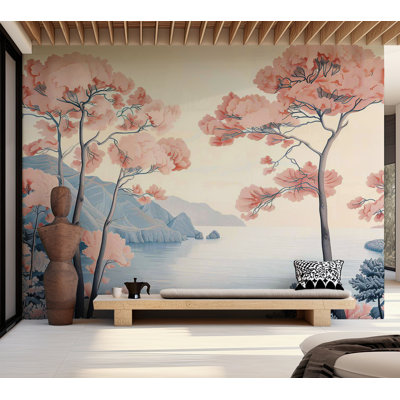 Peel & Stick Landscape Wall Mural - Pastel Horizon By Water