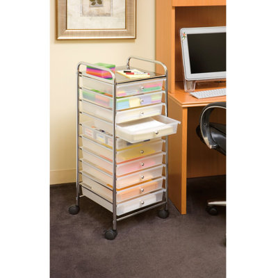 10 Drawer Storage Organizer Cart