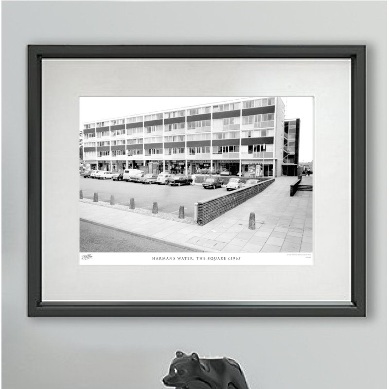 Harmans Water, The Square C1965 - Single Picture Frame Print, 60cm H X 80cm W x 2cm D