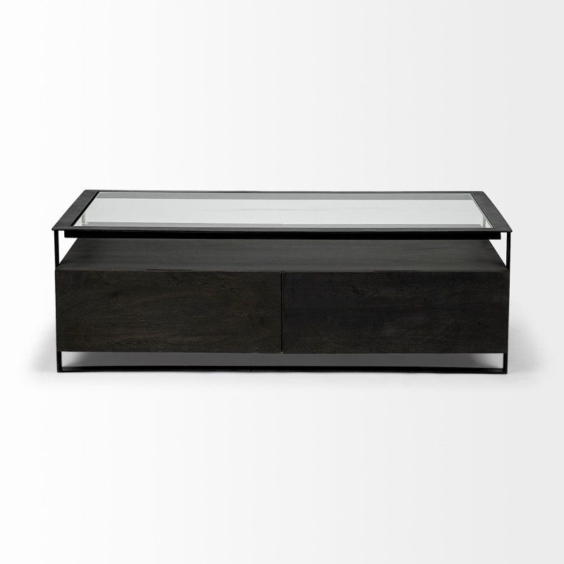Table basse avec plateau et rangement Elvera