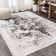Pruden Ornate Medallion Modern Navy/Ivory Rug