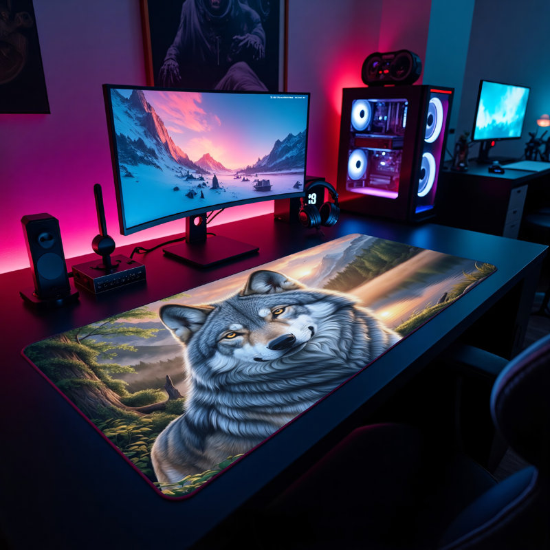 Polyester Desk Pad, 23.6x13.8