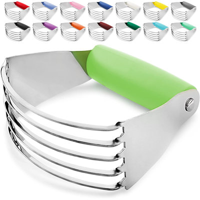 Zulay Kitchen Professional Dough Blender & Pastry Cutter Stainless Steel Dishwasher-Safe