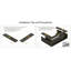 Console de style campagnard de 63 po avec rangement - canapé d'entrée rustique à 3 niveaux derrière le canapé, table d'appoint étroite avec base en forme de U, finition brun rustique et bois gris-2013878742