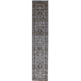 Hand-Knotted High-Quality Ivory and Beige Runner