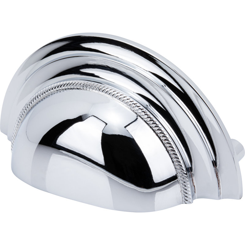 Purity 3" Center to Center Cup Pull, Polished Chrome