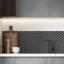 15cm W x 30.5cm L Aluminum Peel and Stick Mosaic Tile-2068674754