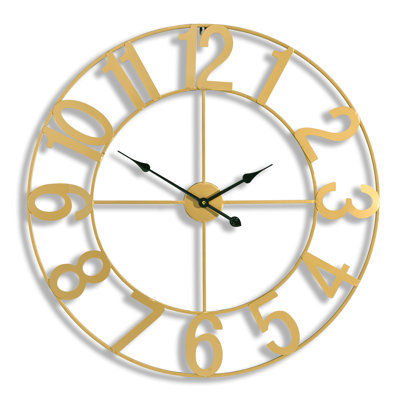 32" Oversized Analog Round Decorative Wall Clock