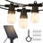 Ambience Pro 27 Ft. Outdoor Solar LED 1-Watt String Lights In Warm White With 15 Hooks