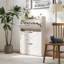 Armoire à chaussures étroite Grain de bois-1418611310