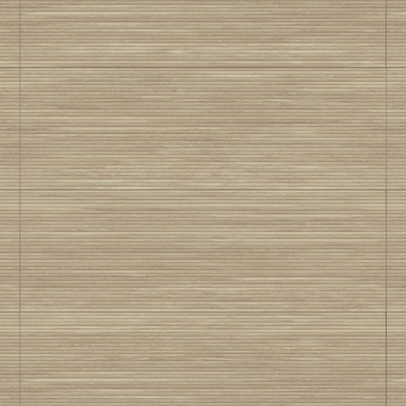 Larchwood 15-3/4"x47-1/4" Fluted Ceramic Wall Tile, Natural