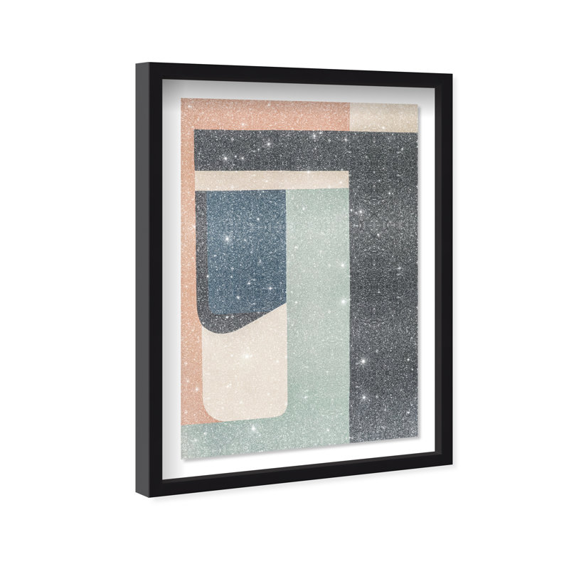 Eternal Shores Shadowbox Abstract Print by Oliver Gal, Black Frame, 10 x 15, 16.5"H x 11.5"W, Black Frame