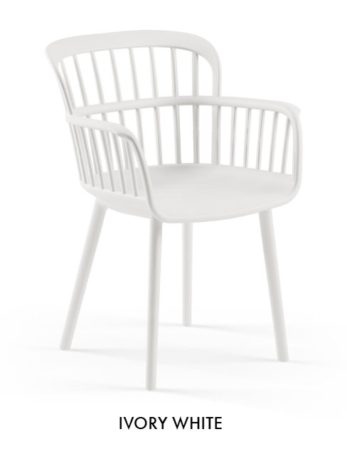 Tilia Eva-P Armchair, White