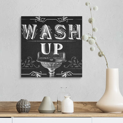 " Chalkboard Bath Signs III " Print